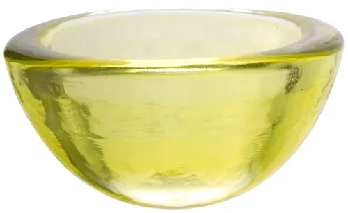 Yellow Glass Decorative Bowl