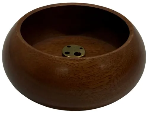 Wood Bowl Incense Holder