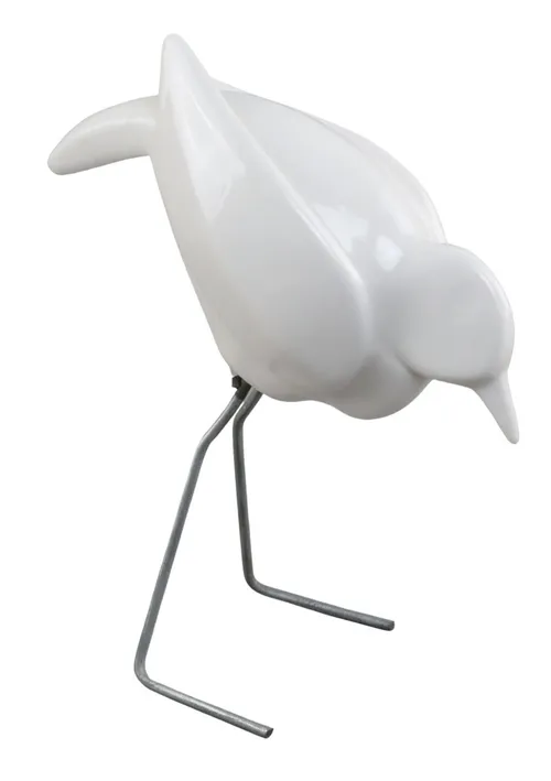 White Bird With Wire Legs