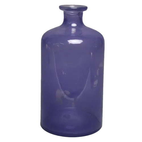Purple Glass Bottle Vase