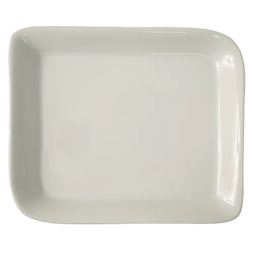 White Ceramic Rectangular Side Plate