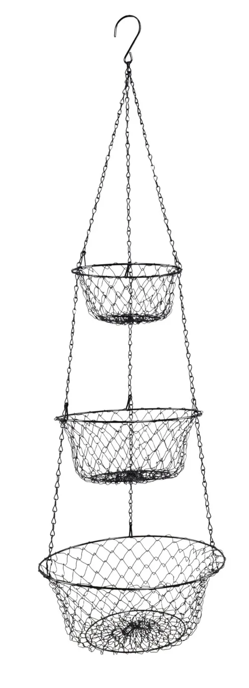 Wire Mesh 3 Tier Hanging Basket