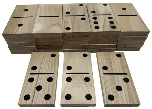Oversized Wood Dominoes Set