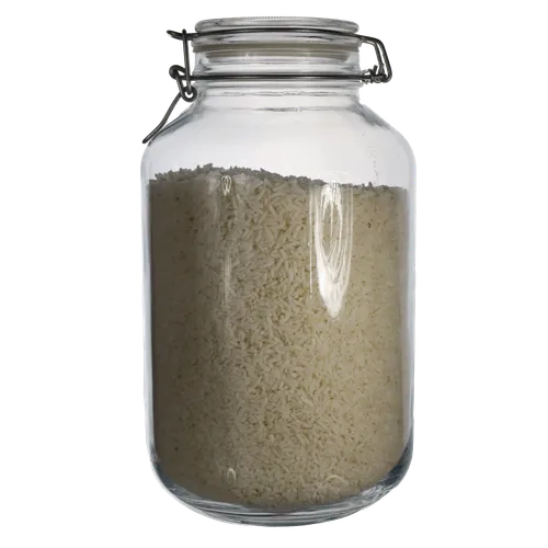 Large Glass Canister With Sticky Rice