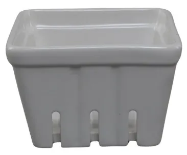White Ceramic Berry Basket