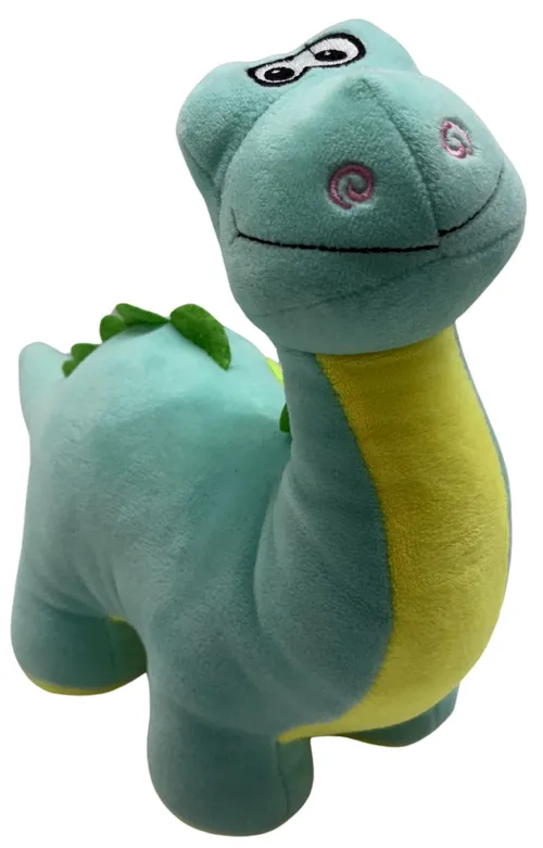 Turquoise & Yellow Plush Dinosaur 