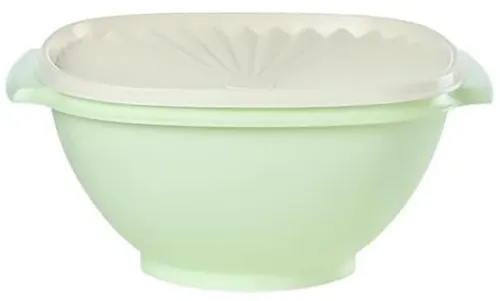 Light Green 11.75 Cup Reusable Plastic Bowl With Lid 