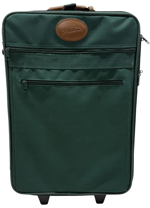Green Soft Carry On Suitcase