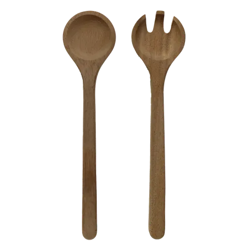 Grey Wood Serving Set