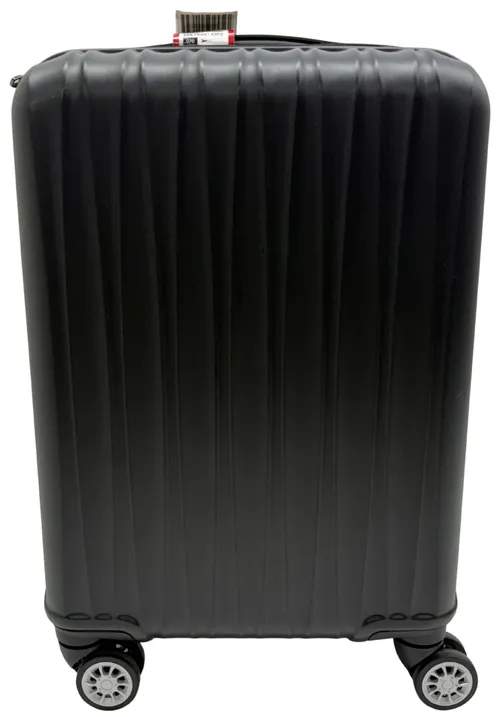 Matte Black Hard Wave Carry On Suitcase