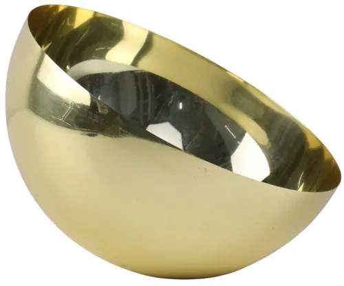 Gold Metal Angled Decorative Bowl - Small