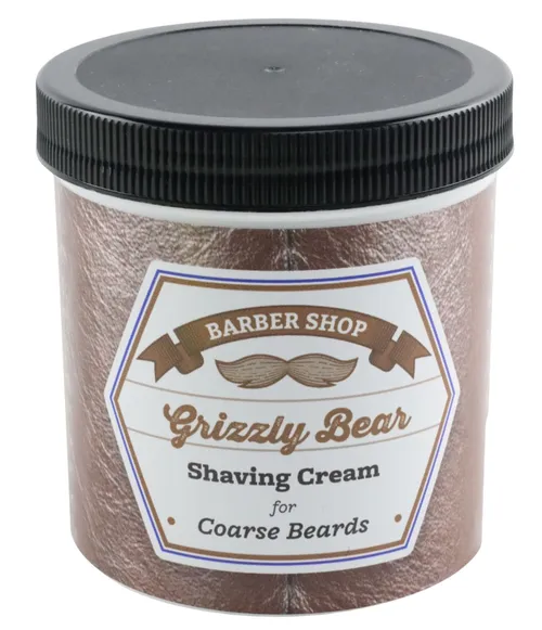 Generic Shaving Cream Grizzly Bear Container