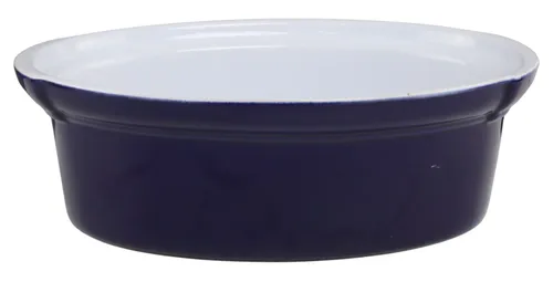 Cobalt Blue Oval Stoneware Oven Dish