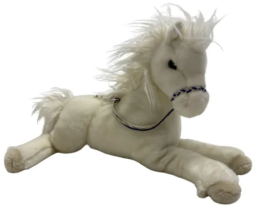 White Stuffed Horse Plush
