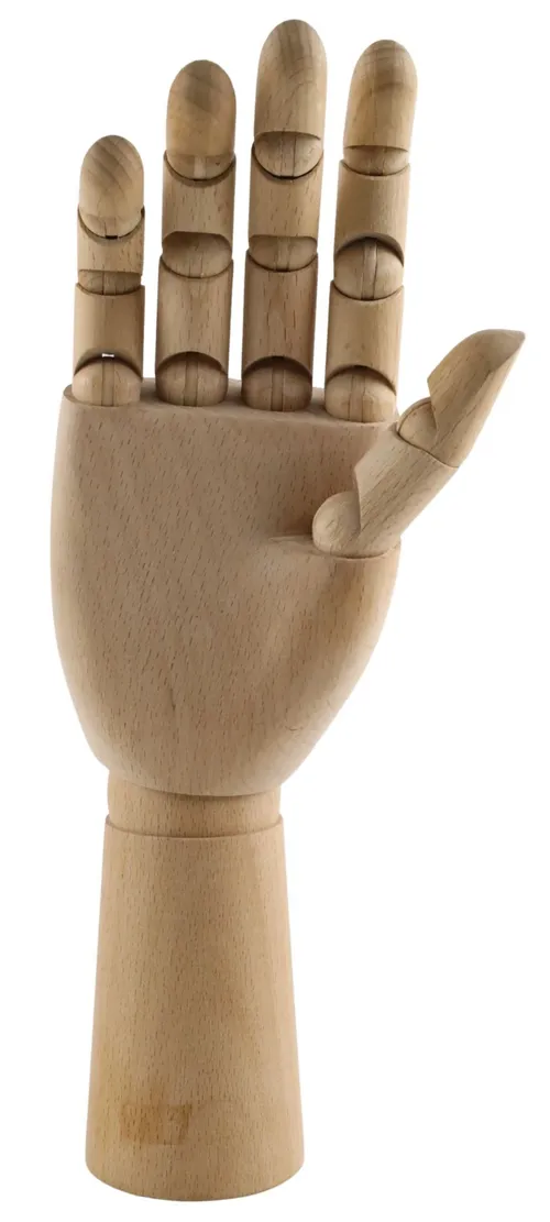 Wood Articulating Artist Hand
