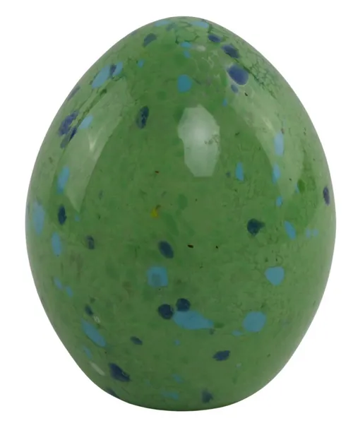 Green Spotted Glass Egg Object