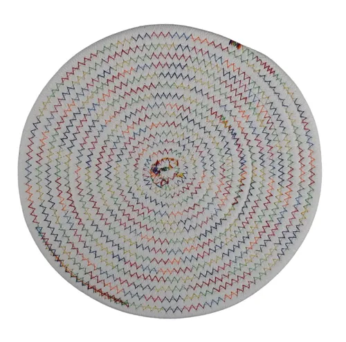 Multicolour Stitch Round Placemat