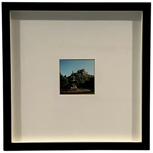 Castle & Fountain Photograph In Black Frame