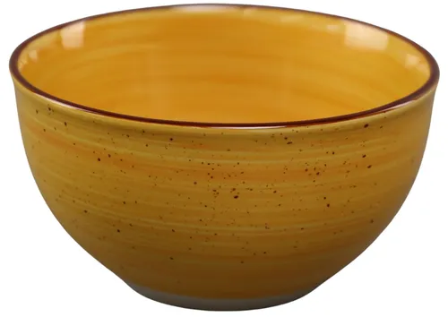 Yellow Brushstroke Cereal Bowl