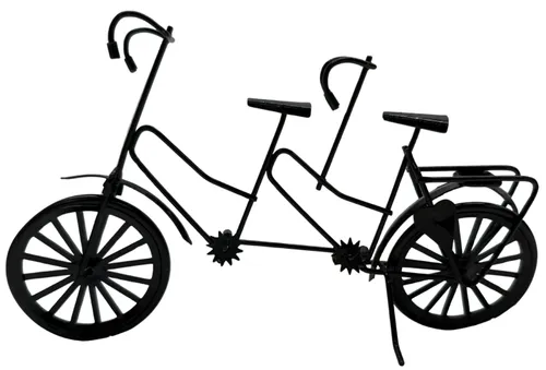 Black Tandem Metal Bicycle