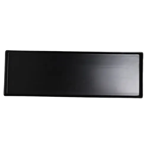 Long Black Ceramic Serving Platter 