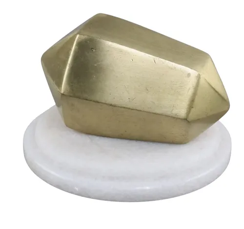 Gold & Marble Paperweight