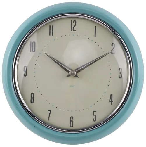 Blue Round Wall Clock