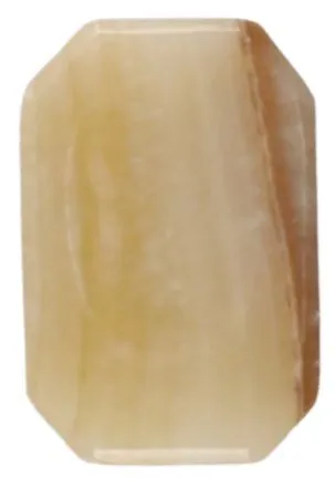 Natural Polished Banded Calcite Worry Stone
