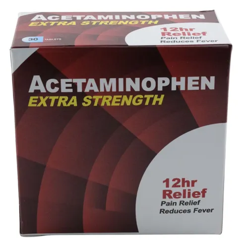 Generic Acetaminophen Extra Strength Box