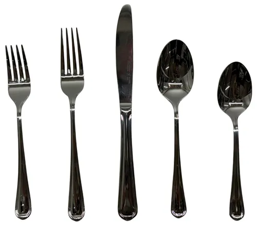 25 Piece Cutlery Set With Ornate Scrolled Handles