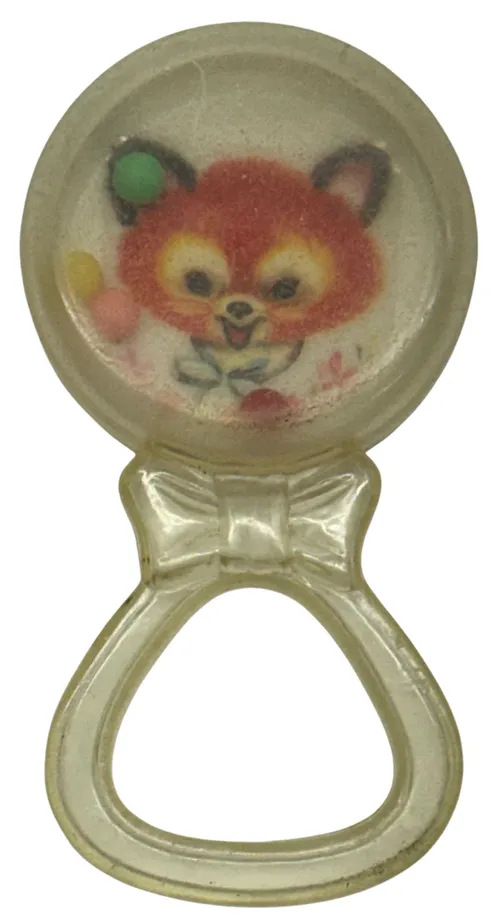 Vintage Baby Fox Baby Rattle
