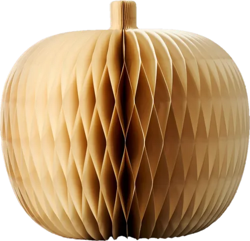 XL White Decorative Paper Pumpkin