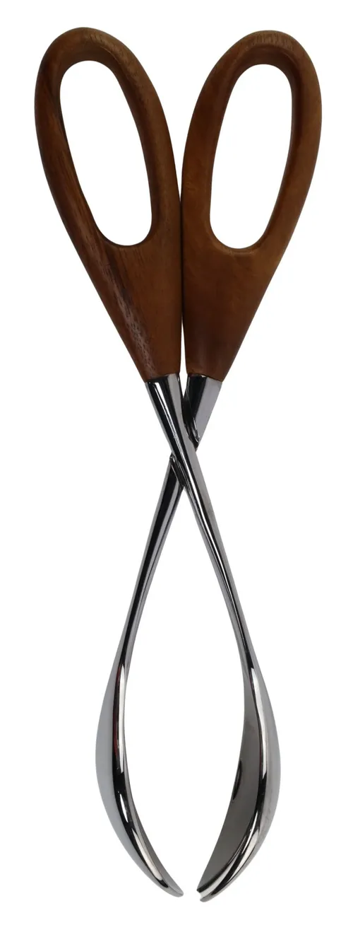 Wood & Stainless Steel Salad Scissors