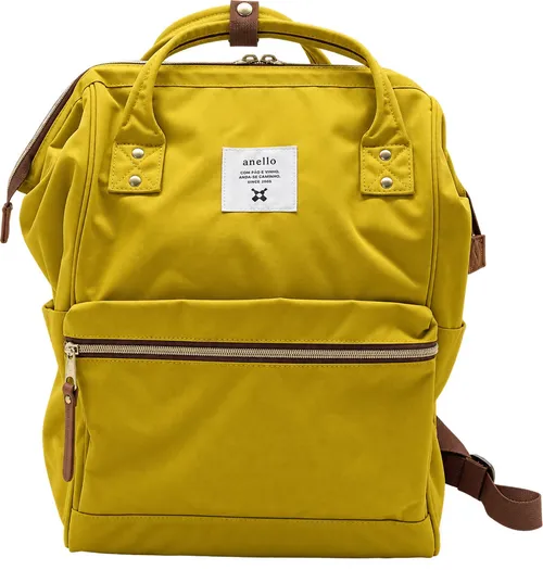 Golden-Ochre-Yellow Structured Backpack/Hand-Carried Bag