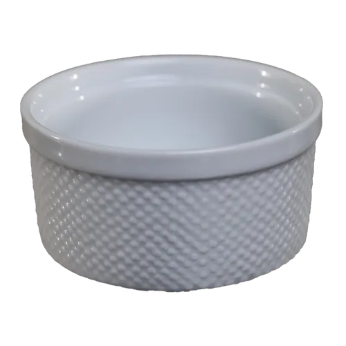 Tiny White Pebbles Ceramic Ramekin