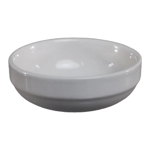 White Round Saucer Pinch Bowl