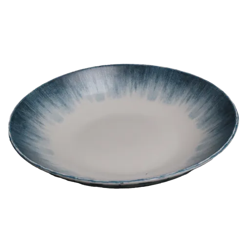Warp Blue & White Serving Bowl