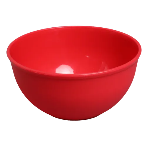 Solid Red Plastic Serving Bowl - Small