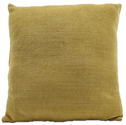 Straw Coloured Throw Pillow
