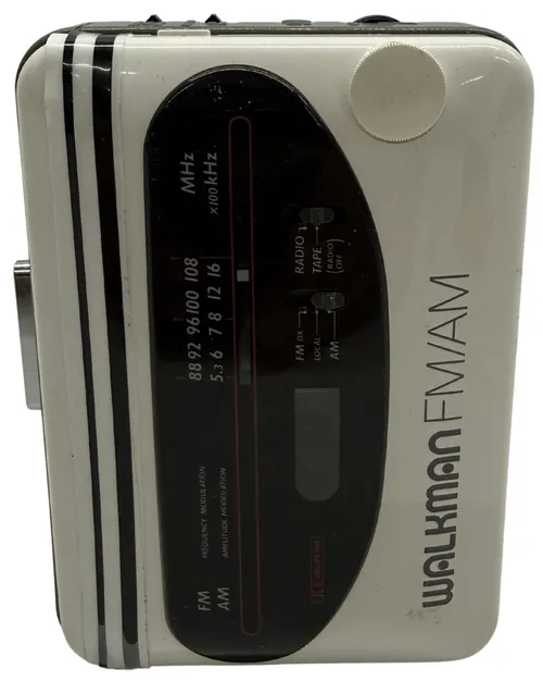 White Cassette Radio Walkman