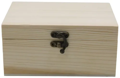 Natural Wood Box With Lid