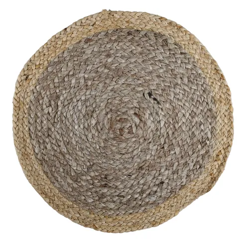Natural & Brown Seagrass Round Placemat