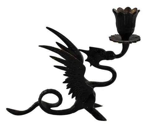 Metal Griffin Candle Holder