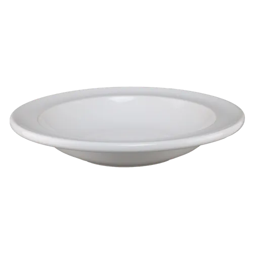 White Wide Rim Pasta Bowl