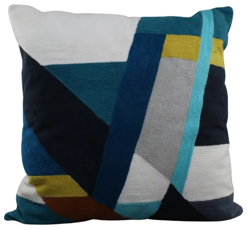 Multicolour Abstract Throw Pillow