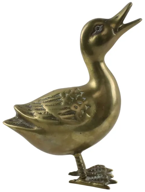 Brass Duck Figure