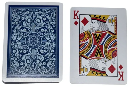 Blue Patterned Playing Card Deck