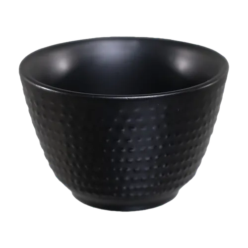 Midnight Black Hammered Ceramic Small Bowl