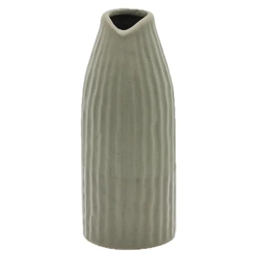 Melted Cactus Sage Ceramic Vase
