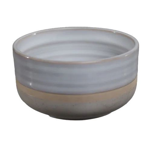 White & Sandstone Small Bowl